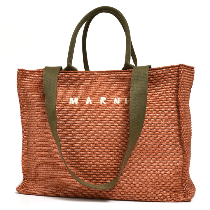 楽天市場】MARNI（マルニ）East-West コットンナイロン2WAYトート  
