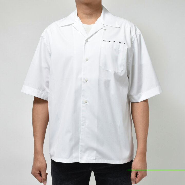 楽天市場】MARNI（マルニ）コットンポプリンオープンカラーロゴS/S 