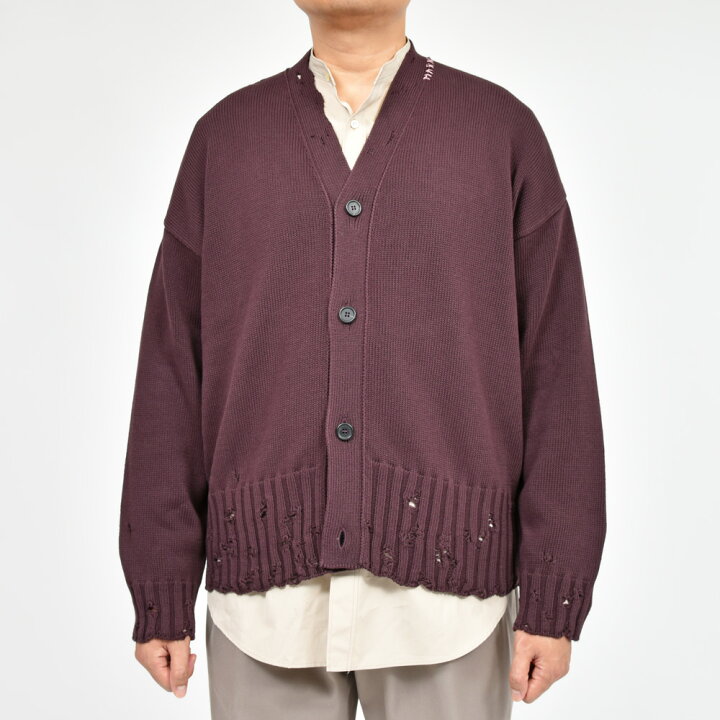 楽天市場】MARNI（マルニ）コットンダメージニットカーディガン 