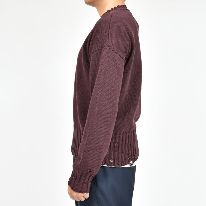 楽天市場】MARNI（マルニ）コットンダメージクルーネックニット 