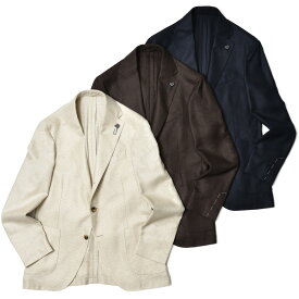 LARDINI（ラルディーニ）ADVANCEアドヴァンス カシミアシルクライトホップサック3Bジャケット JA6000AQ23/IVSF63523 17042005109