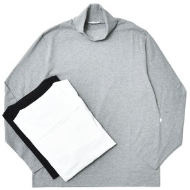 【S30】CIRCOLO1901（チルコロ1901）ガーメントダイカシミアタッチジャージタートルネックカットソー 447405 12042600109