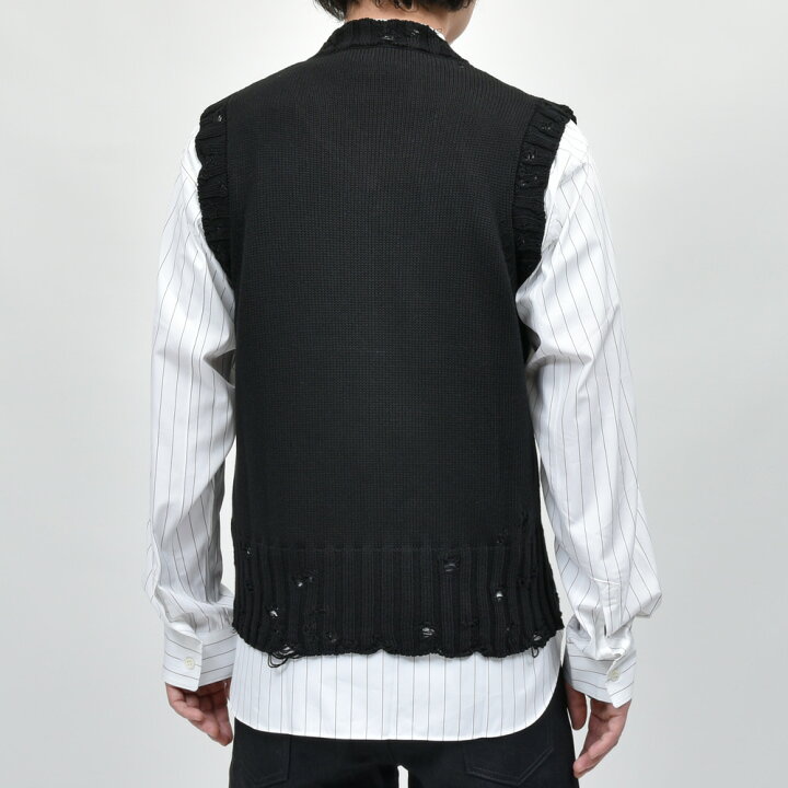 楽天市場】MARNI（マルニ）コットンダメージVネックニットベスト 