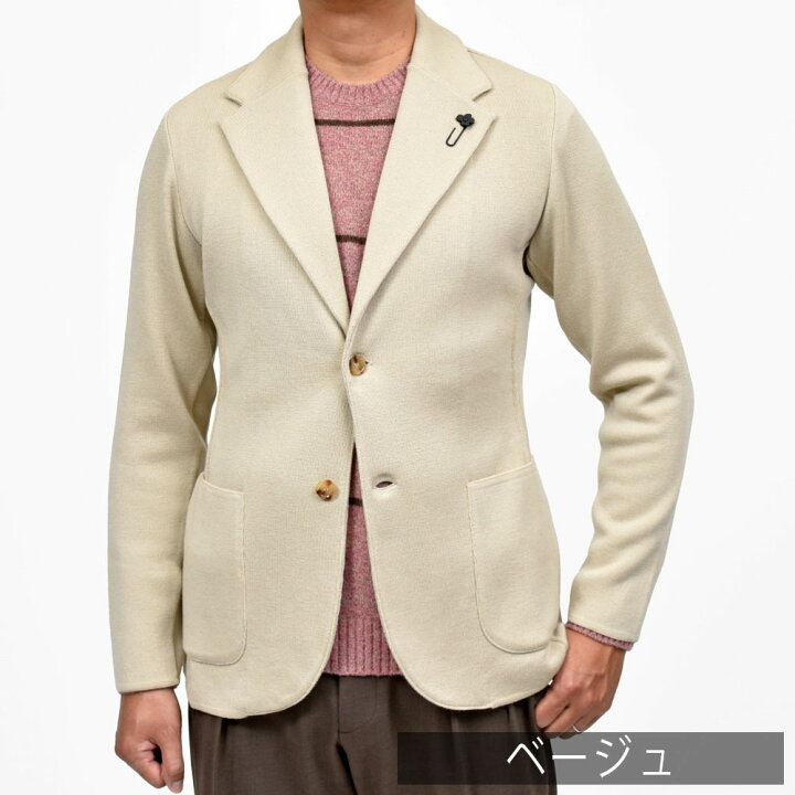 楽天市場】LARDINI（ラルディーニ）ウールミラノリブニットジャケット 