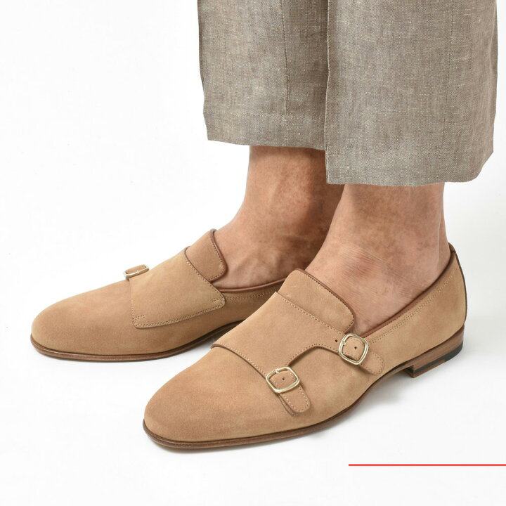 楽天市場】SANTONI（サントーニ）カーフスエードダブルモンク 