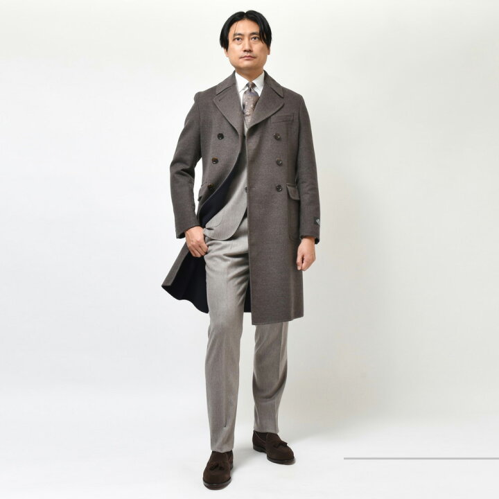 楽天市場】Belvest（ベルベスト）ウールフランネルダブルチェスター  