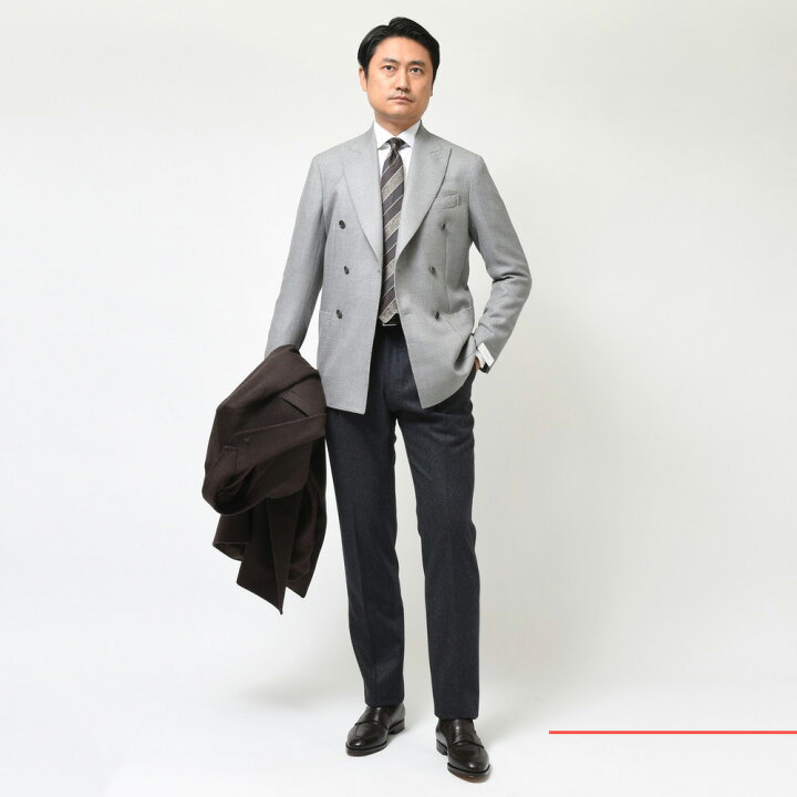 楽天市場】De Petrillo（デ ペトリロ）ウールホップサック6Bダブル 