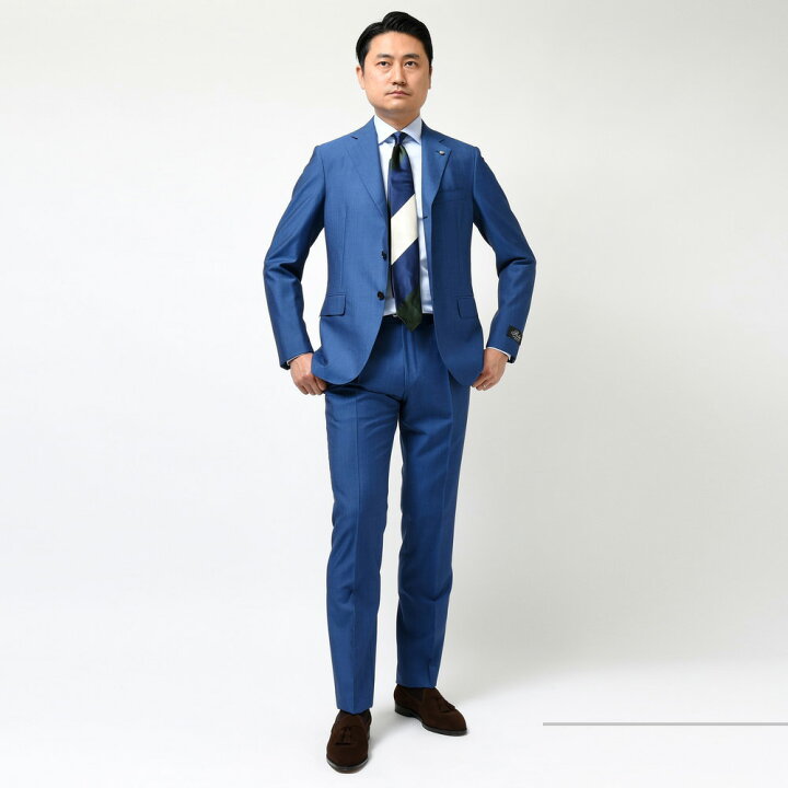 楽天市場】Belvest（ベルベスト）ウールモヘアピンヘッド3B1プリーツ 