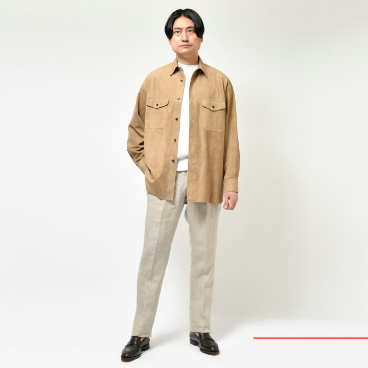 楽天市場】YLEVE（イレーヴ）ラムスエードレザーシャツ 4150006 