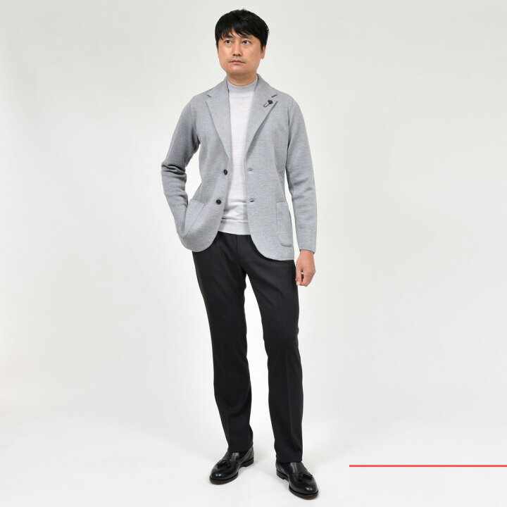 楽天市場】LARDINI（ラルディーニ）ウールミラノリブニットジャケット 