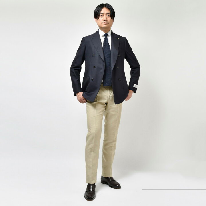 楽天市場】Belvest（ベルベスト）4シーズンカシミア6Bダブルジャケット  