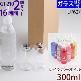 ハーバリウムオイルランプ アレンジセット GT－210 2 個 お好み 300オイル 芯 G3－15 2本【レインボーオイルセット・ガラス替芯付】ボトル オイルランプ 容器 ハーバリウム ランプ キット 材料 資材【GT-210】 UPS607【RCP】