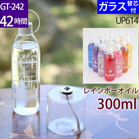 ハーバリウムオイルランプ アレンジセット GT－242 お好み300オイル 芯 G3－15【レインボーオイルセット・ガラス替芯付】オイルランプ 容器 ハーバリウム ランプ キット 材料 資材 【GT-242 210cc 42時間燃焼タイプ】 UPS614【RCP】