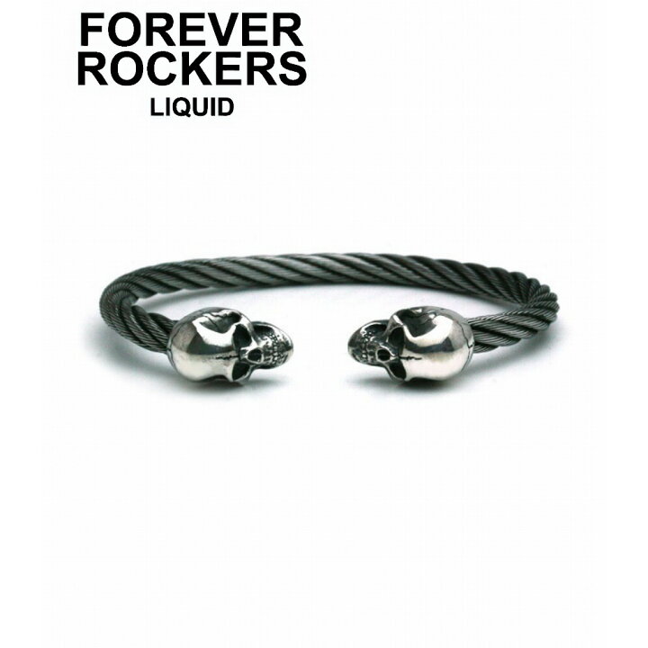 楽天市場】LIQUID リキッド シルバー925 バングル スカルナロー 
