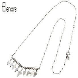 Elenore Jewelry ロンビックブイバーネックレス エレノアジュエリー ネックレス チェーン付き シルバー925 バー V字 揺れる ひし形 ジルコニア デコルテ 大人 レディース 女性用 ブランド モード 日本製 プレゼント 人気 かわいい おしゃれ