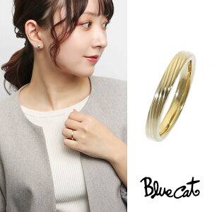 Blue Cat 甲丸 ライン ゴールド リング 指輪 8〜13号 シルバー925 金 金色 シンプル さりげない かっこいい スタイリッシュ 大人 上品 きれいめ きれい 綺麗 レディース 女性 彼女 娘 孫 妻 奥さん