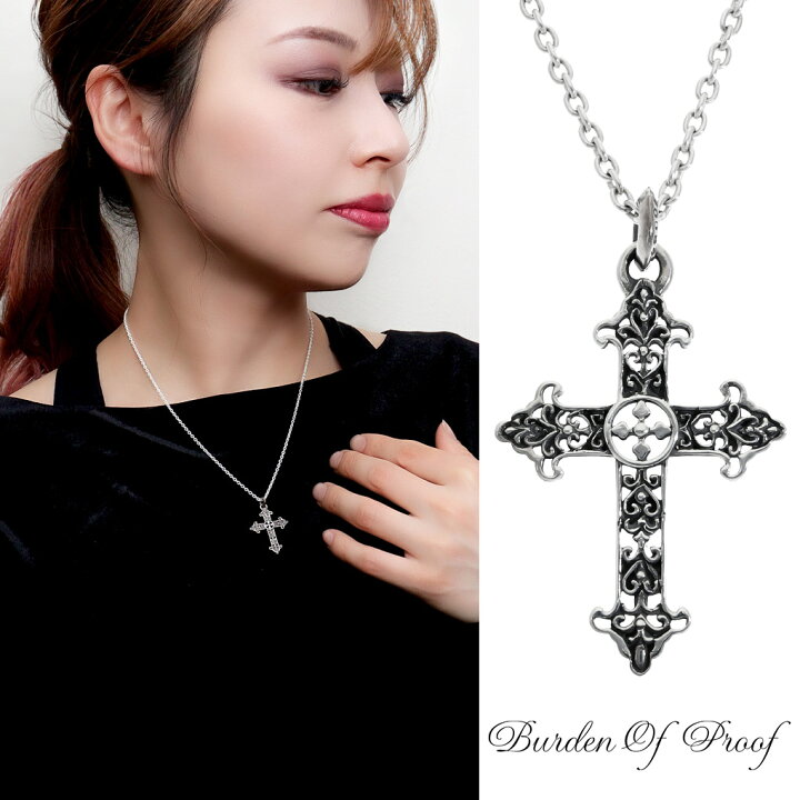 楽天市場】BURDEN OF PROOF グレイブクロス S ネックレス ペンダント 