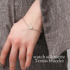 パヴェ ゴールド テニスブレスレット 16〜19cm シルバー925 ブレスレット K14ゴールド 14金 14k 高見え シンプル さりげない 大人 上品 綺麗 きれい キュービックジルコニア シルバーブレスレット レディース 女性 彼女 妻 娘 孫 記念日 誕生日 プレゼント 人気