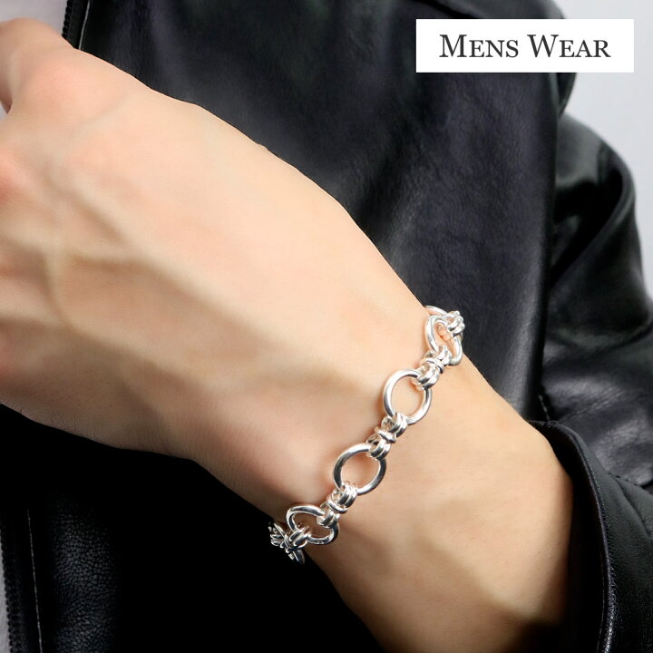 楽天市場】シルバー925 サークル リング ブレスレット シルバー  