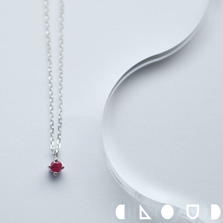 楽天市場】Cloud Jewely 一粒 ルビー ネックレス シルバー925 クラウド 