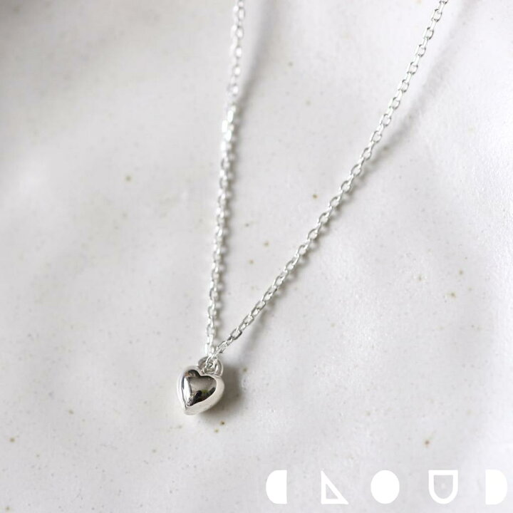 楽天市場】Cloud Jewelry mini 立体 ハート ネックレス シルバー925 