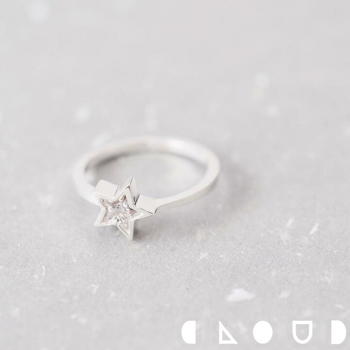楽天市場】Cloud Jewelry 星 一粒 リング シルバー925 クラウド 