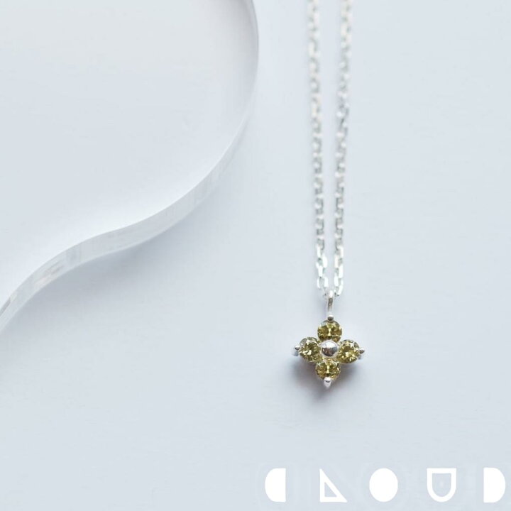 楽天市場】Cloud Jewelry ペリドット フラワー ネックレス シルバー925 