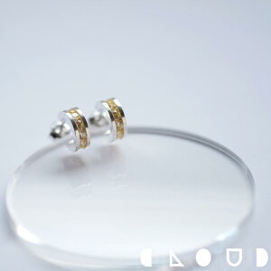 Cloud Jewely Mini シトリン フープ ピアス シルバー925 クラウドジュエリー シトリン シルバー925 シャープ エメラルド フープ デイリー レール留め ピアス ジュエリー シンプル フープピアス 小粒