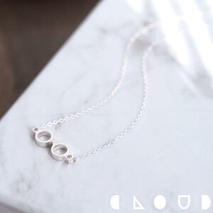 Cloud Jewely White Kl lbNX Vo[925 NEhWG[ Ԃ lbNX Vo[  肰Ȃ Vv WRjA Zg fRe ݊ WG[ `F[ ANZ