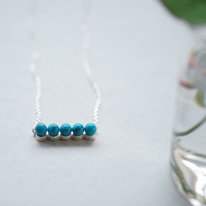 楽天市場】Cloud Jewelry ターコイズ トルコ石 両吊り ネックレス 