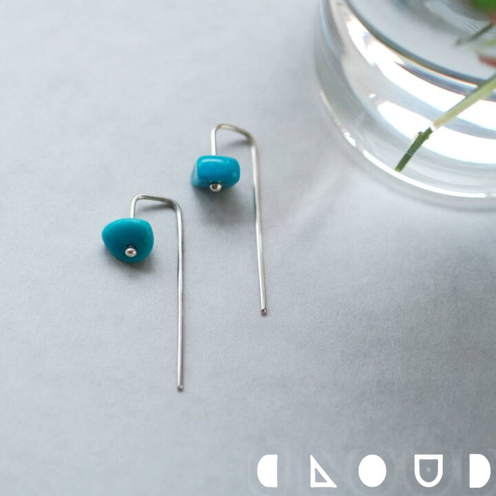 楽天市場】Cloud Jewelry ターコイズ 小花 フック ピアス シルバー925 