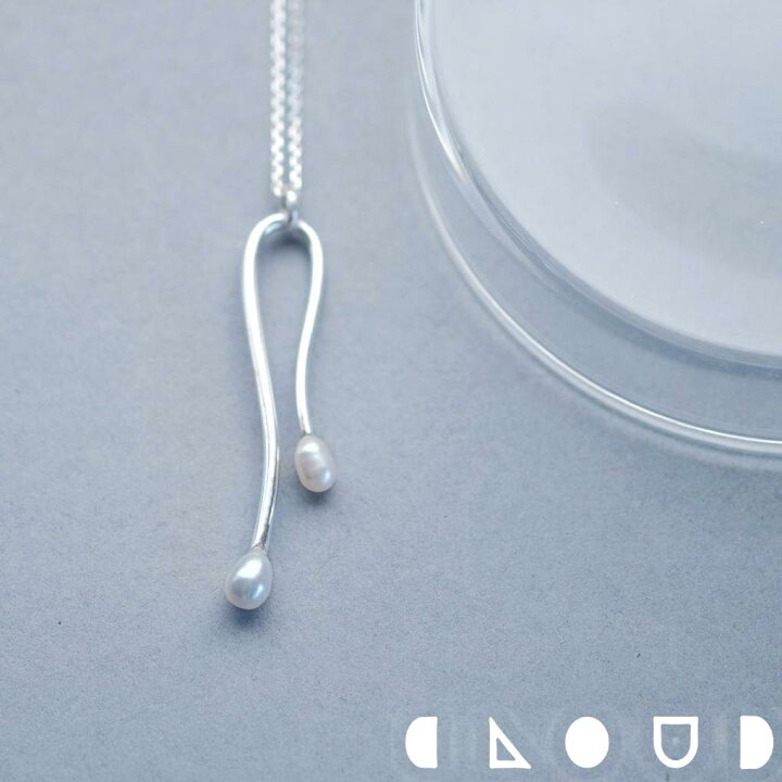 楽天市場】Cloud Jewelry ダブル パール フック ネックレス シルバー 