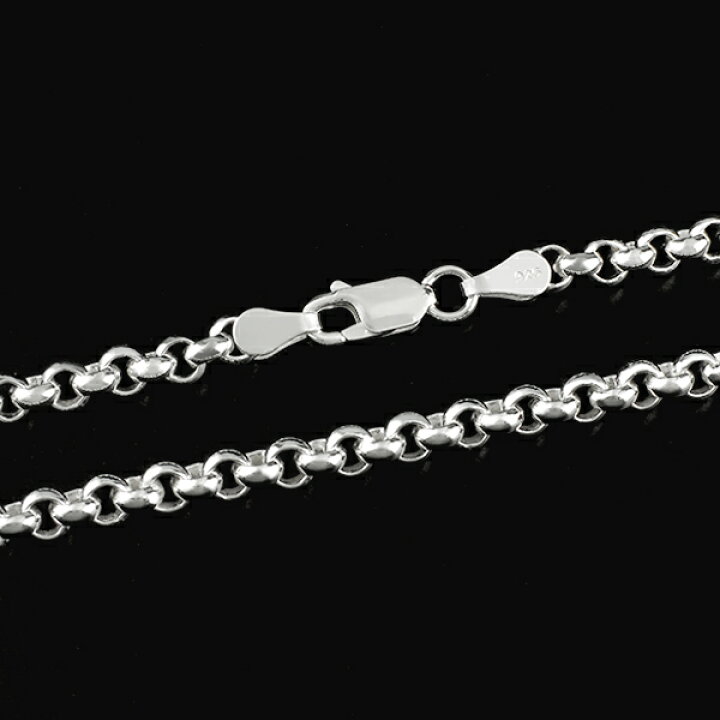 楽天市場】シルバー925 ロールチェーン 幅約4.5mm 40 45 50 60 70cm 