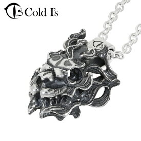 Cold I's ゴースト スネーク スカル ペンダント ネックレス ペンダントトップ ペンダントチャーム シルバー 925 蛇 ヘビ 爬虫類 は虫類 骨 骨格 頭蓋骨 頭骨 リアル 生き物 動物 アニマル メンズ レディース 男性 女性 彼氏 彼女 記念日 誕生日 プレゼント 人気