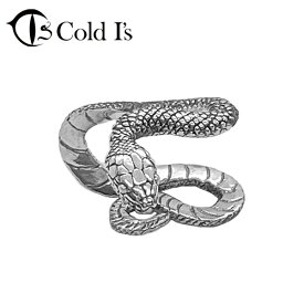 Cold I's アオダイショウ イヤーカフ 1P 片耳用 シルバー925 ノンホールピアス シルバーアクセサリー 青大将 ヘビ 蛇 スネーク パイソン ボア 爬虫類 は虫類 リアル さりげない メンズ レディース 男性 女性 彼氏 彼女 夫 妻 記念 記念日 誕生日 プレゼント ブランド