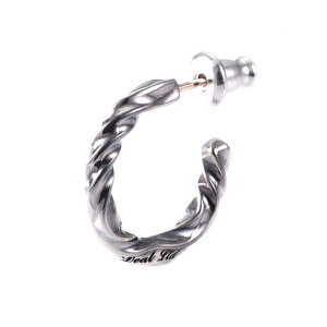 DEAL DESIGN ディールデザイン RT:HOOP シルバー フープピアス 1P 片耳用 シルバーピアス フープ ピアス シルバー950 ウェーブ 波 シンプル ギフト シルバーアクセサリー 銀 メンズピアス メンズ 彼