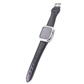 DEAL DESIGN ディールデザイン Apple Watch バンド Type-B コードバン アップルウォッチ ベルト 取替 カスタム シルバー 925 革 レザー アクセサリー メンズ 男性用 ロック バイカー 記念日 誕生日 老舗 国産 有名 ギフト プレゼント 人気