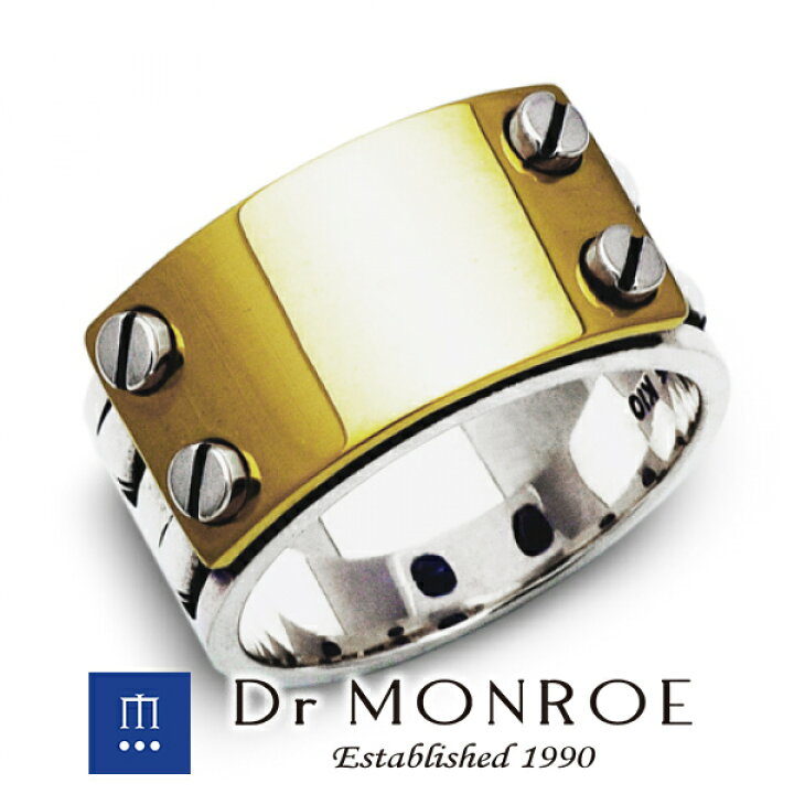 楽天市場】Dr MONROE ドクターモンロー 18金 ビスプレートリング  