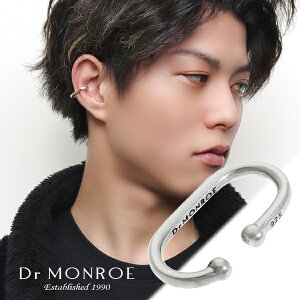 Dr MONROE ドクターモンロー シンプル イヤーカフ L 1P 片耳用 シルバー925 楕円形 クリップ 定番 大きめ さりげない アクセサリー シルバー シルバーイヤーカフ ノンホールピアス メンズ 男性 彼