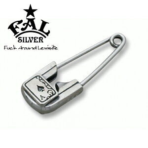 F.A.L IVCスペードアーミングピンピアス ピアス トランプ スペード スタッドピアス 安全ピン エフエイエル ピアス イヤリング シルバー925 銀 シルバーアクセサリー メンズ レディース 男性 女