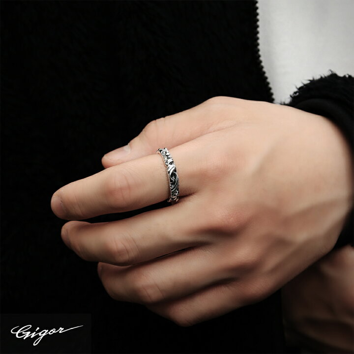楽天市場】GIGOR ジゴロウ シルバー フレッジ リングS 7号〜25号 