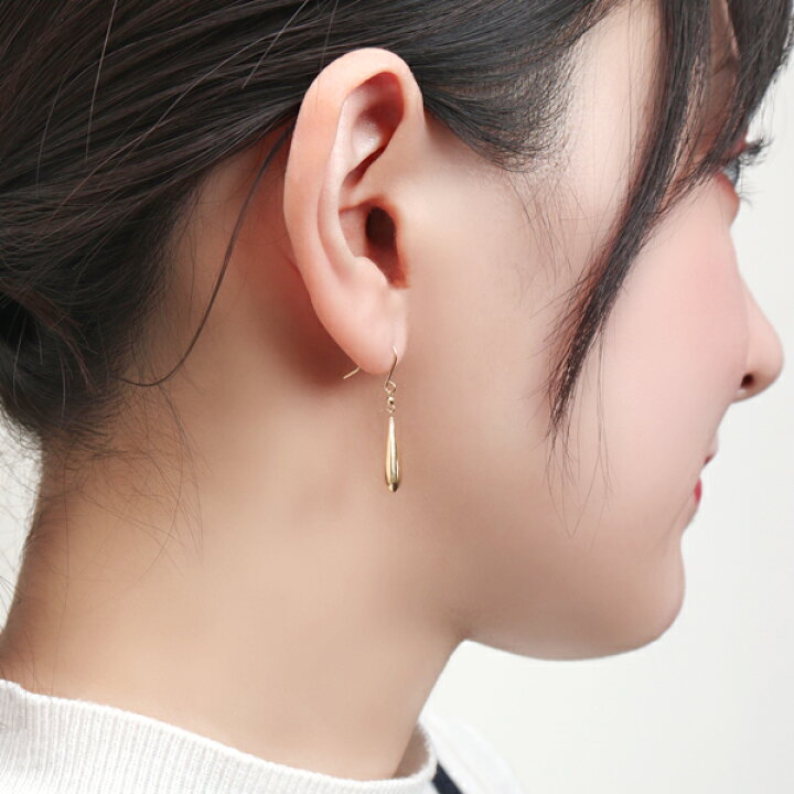 楽天市場】K18 ゴールド ドロップ ピアス 2P 両耳用 18金 18k 金 