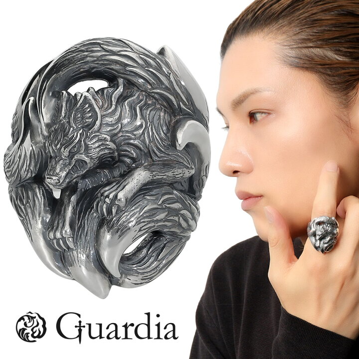 楽天市場】Guardia ガルディア 九尾の狐 リング 指輪 13〜30号 メンズ 