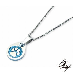 Hizm 犬缶ペンダントトップ S 水色 純チタン製 チェーン付き チタンアクセサリー ペンダント ネックレス 金属アレルギー アレルギーフリー 上品 きれいめ きれい 綺麗 メンズ レディース 男性