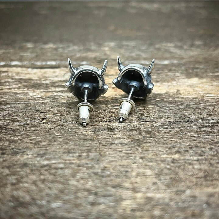 楽天市場】聖 HIJIRI 般若面のピアス Noh mask “Han-nya” earrings 2P 