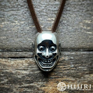  HIJIRI o Ƃтł̖ʂ̃y_g Noh mask gO-tobideh pendant lbNX \  Vo[ ANZT[ uh Y j ގ v U NX}X v[g lC 