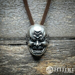  HIJIRI  ݂̖ʂ̃y_g Noh mask gShikamih pendant lbNX \  Vo[ ANZT[ uh Y j ގ v U NX}X v[g lC 