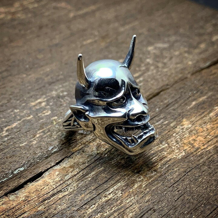楽天市場】聖 HIJIRI 般若面の指輪 Noh mask “Han-nya” ring リング 13 