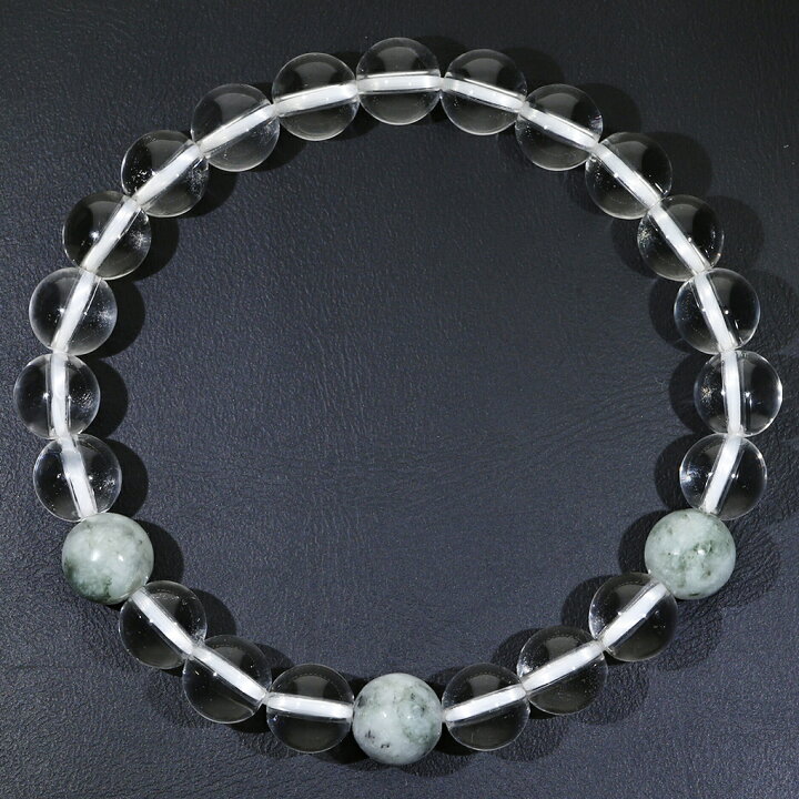 楽天市場】糸魚川翡翠 翡翠 水晶 ブレスレット 8mm 16.5〜18.5cm S〜LL 