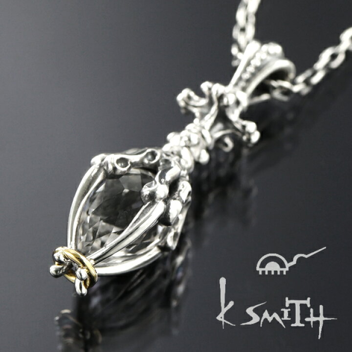 楽天市場】K-SMITH クリスタル ヴァジュラ ネックレス シルバー 